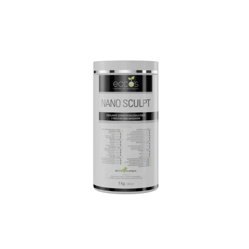 Nano Sculpt 1kg- Esfoliante Ozoniotecnológico Físico e Lipolítico para Redução de Medidas corporal