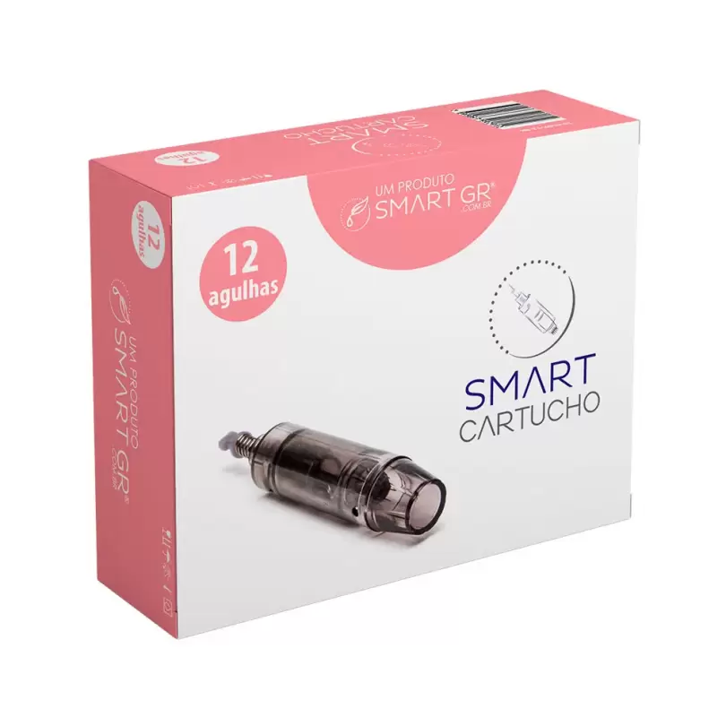 Cartucho Smart Derma Pen Preto 12 agulhas