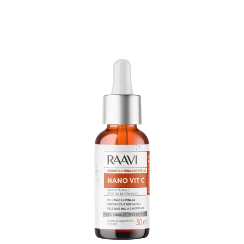 Sérum Facial Iluminador Nano Vit C Raavi 30ml